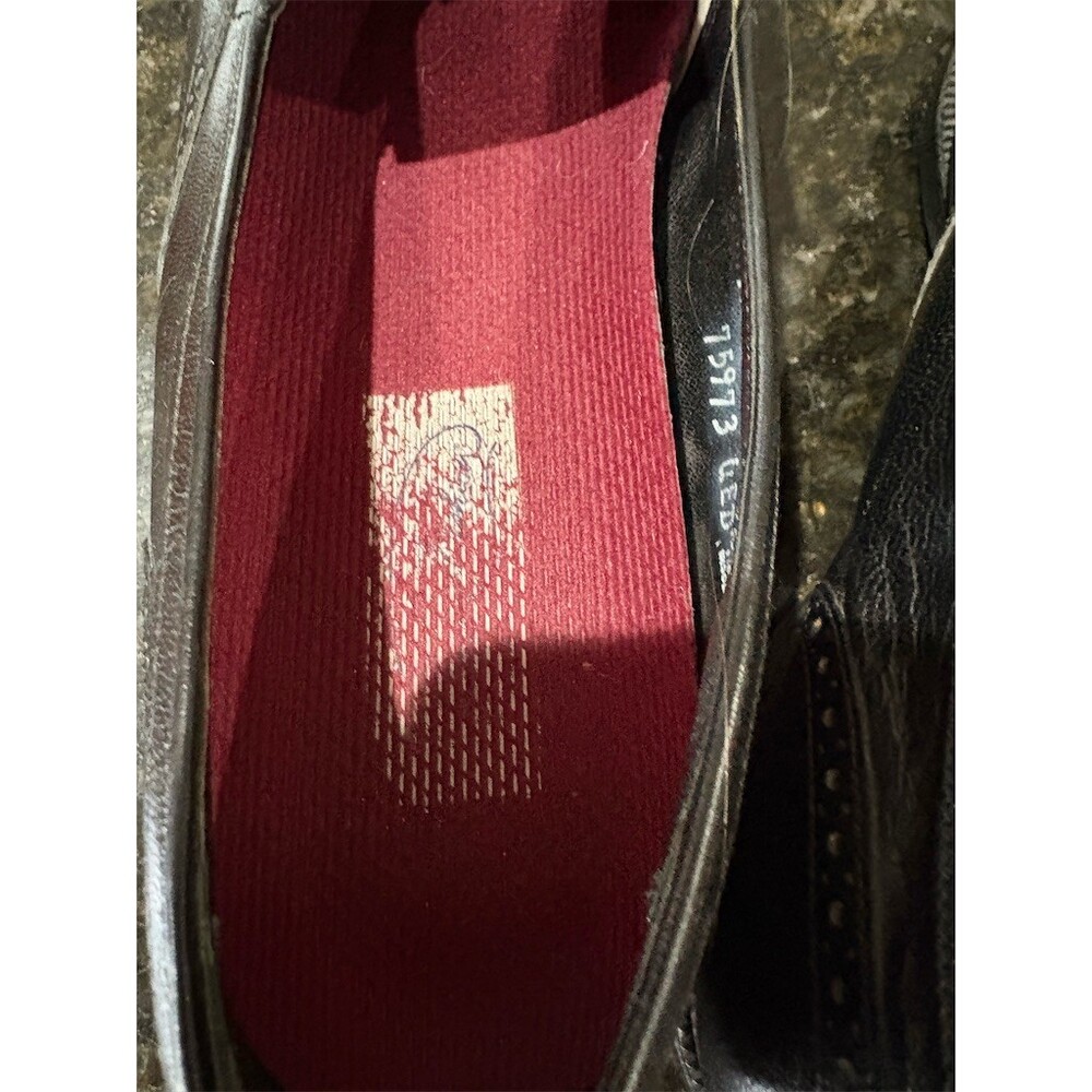 Florsheim Men's Dress Loafers Black Wingtip Tassel Kiltie Slip On Size - Picture 6 of 9